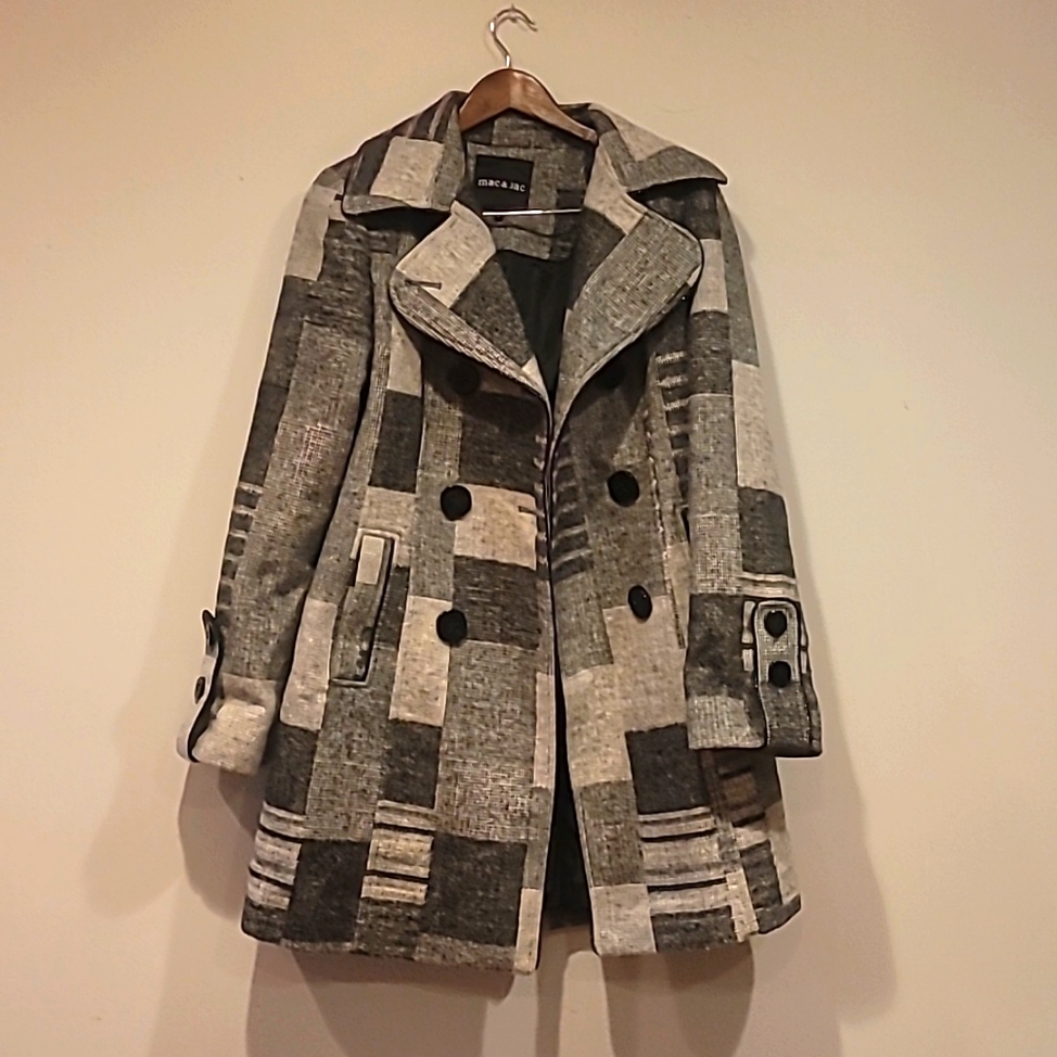 Mac & Jac Wool Blend Peat Coat